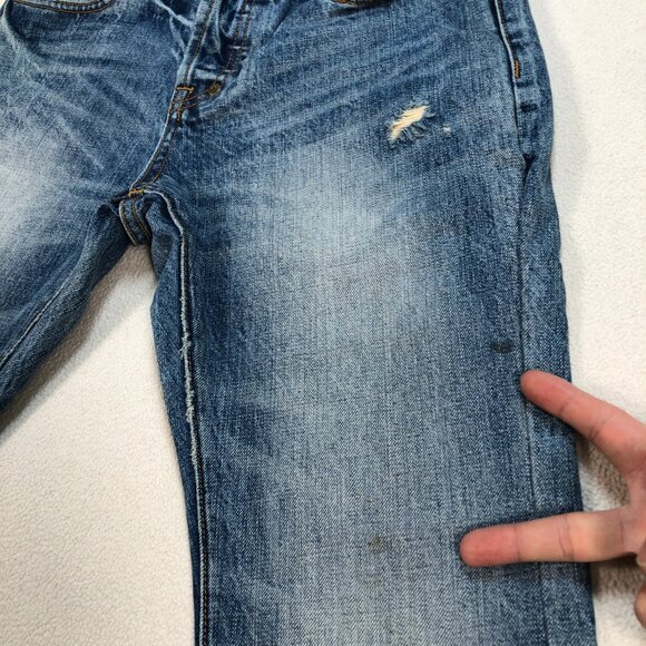 PRPS Jeans Men's 28x28 Blue Demon Distressed‎ Button Fly Straight Japanese Denim - Picture 10 of 16